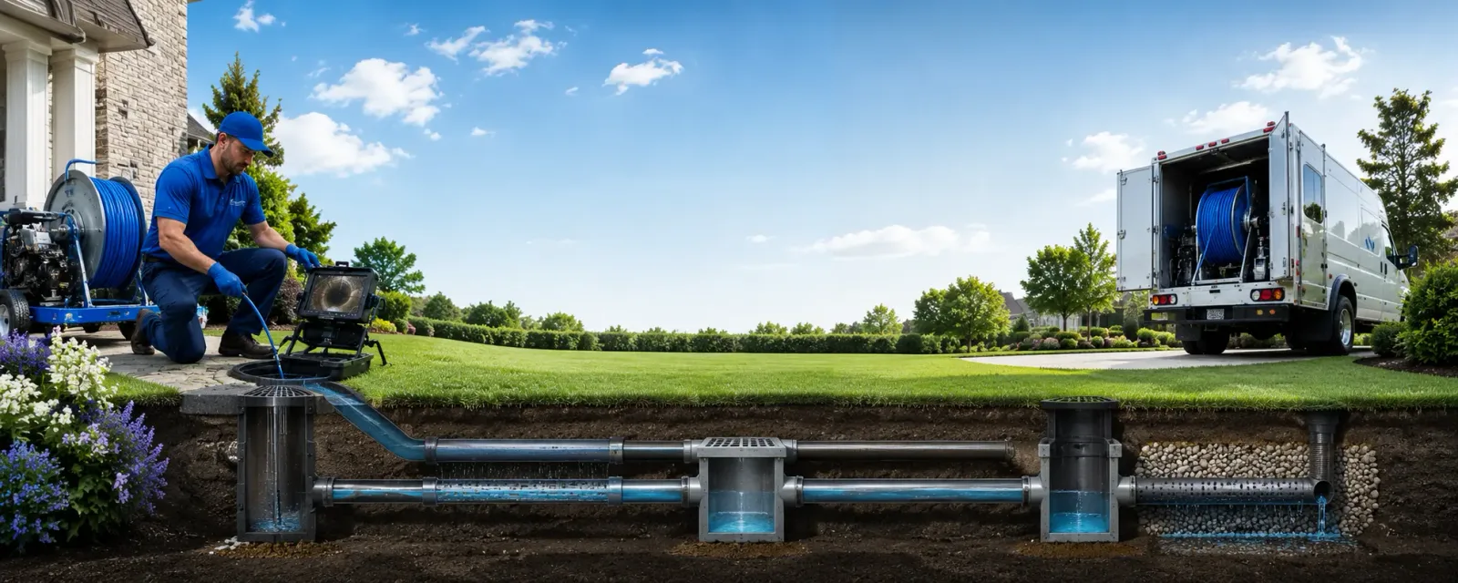 Outdoor drain cleaning information for West Columbia, TX