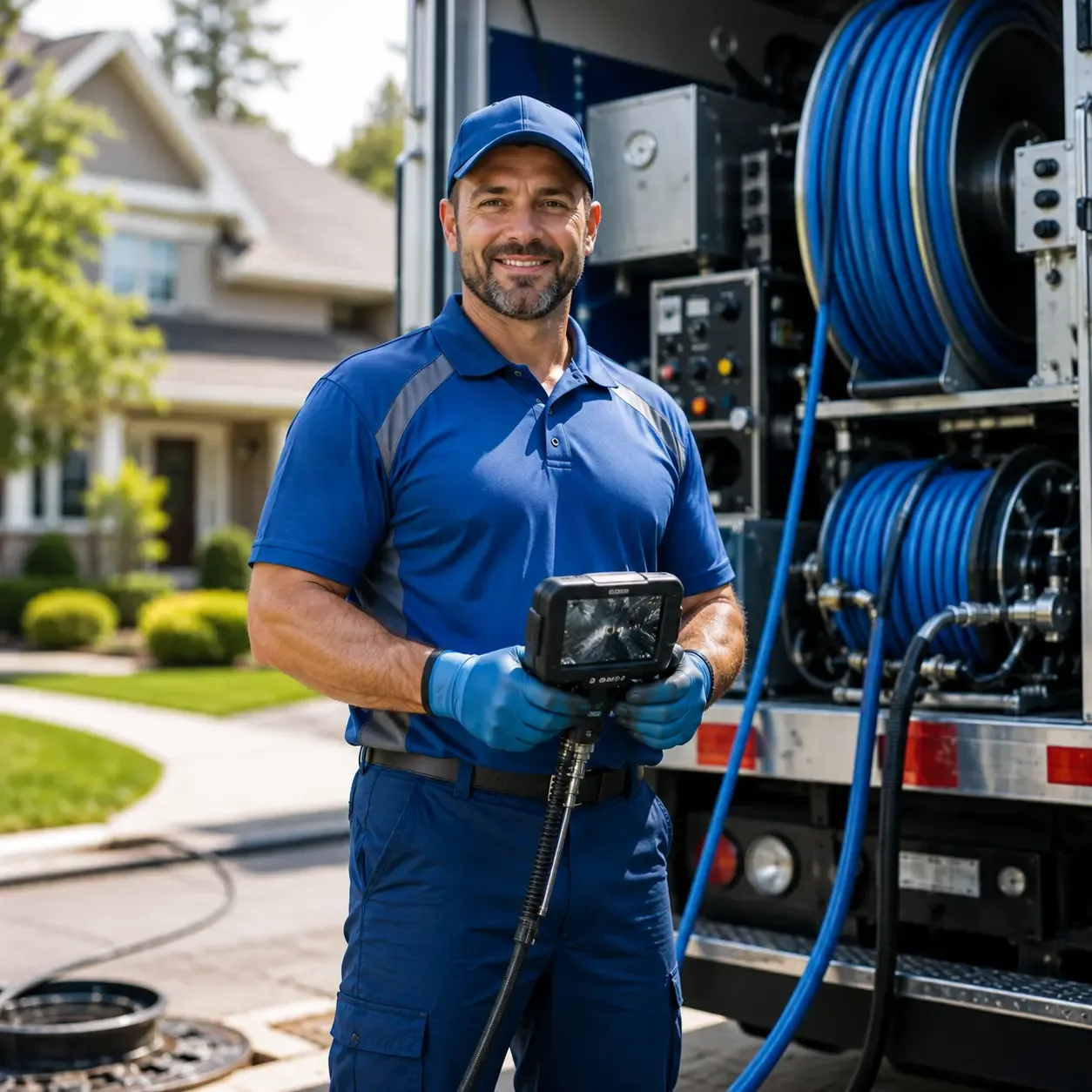 Local outdoor drain cleaning specialists in West Columbia, TX